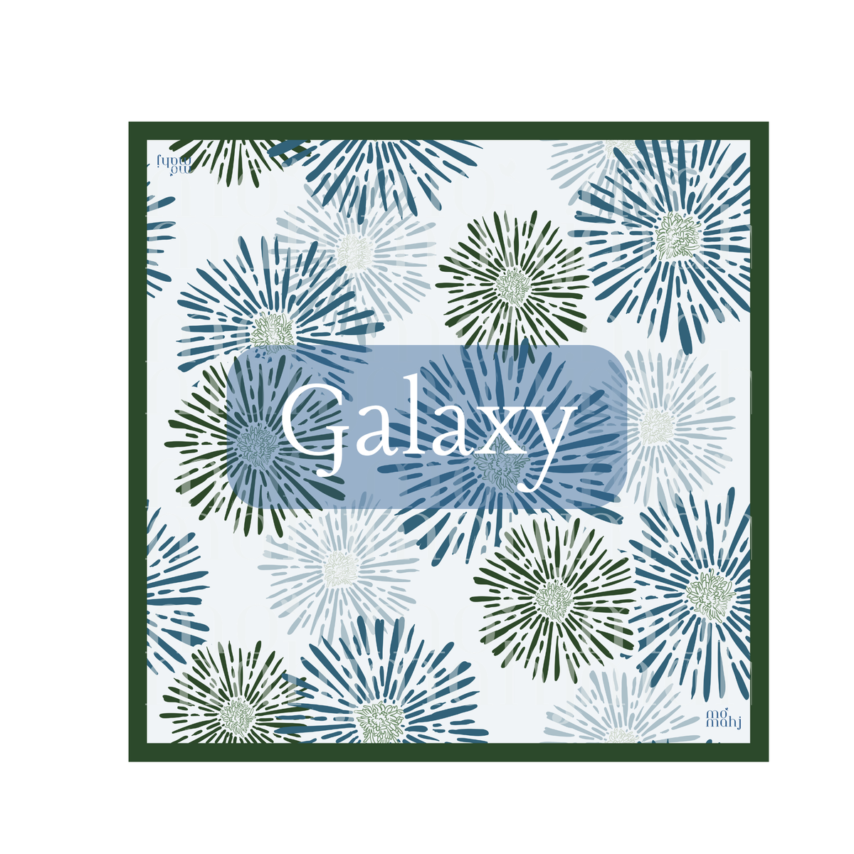 Mahjong Mat - Vegan Leatherette -Galaxy